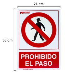 Cartel Prohibido El Paso...