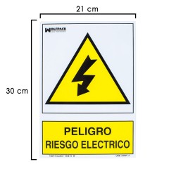 Cartel Peligro Electrico...