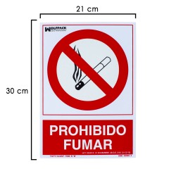 Cartel Prohibido Fumar...